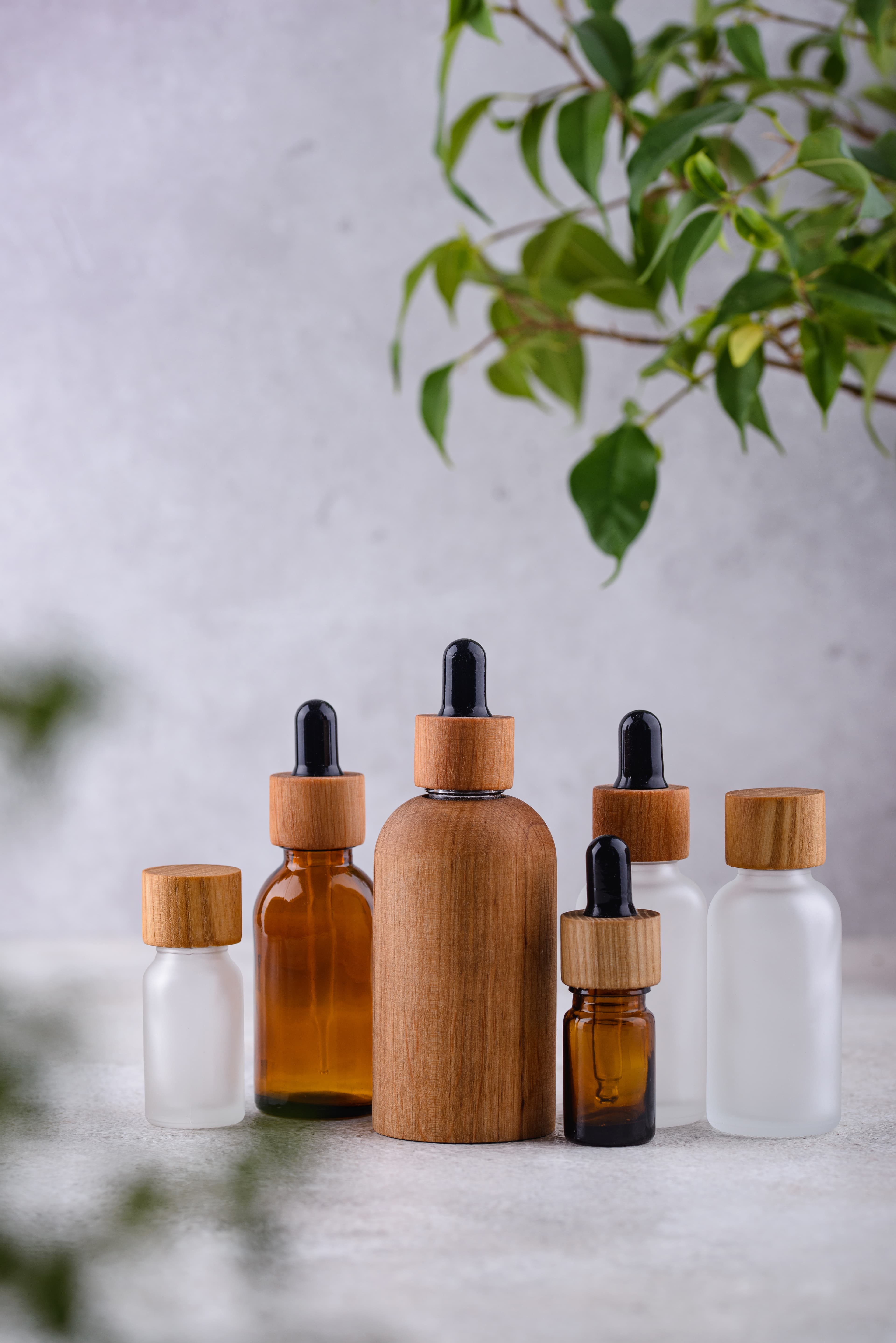 Travel ritual kit with essential oils and singing bowl