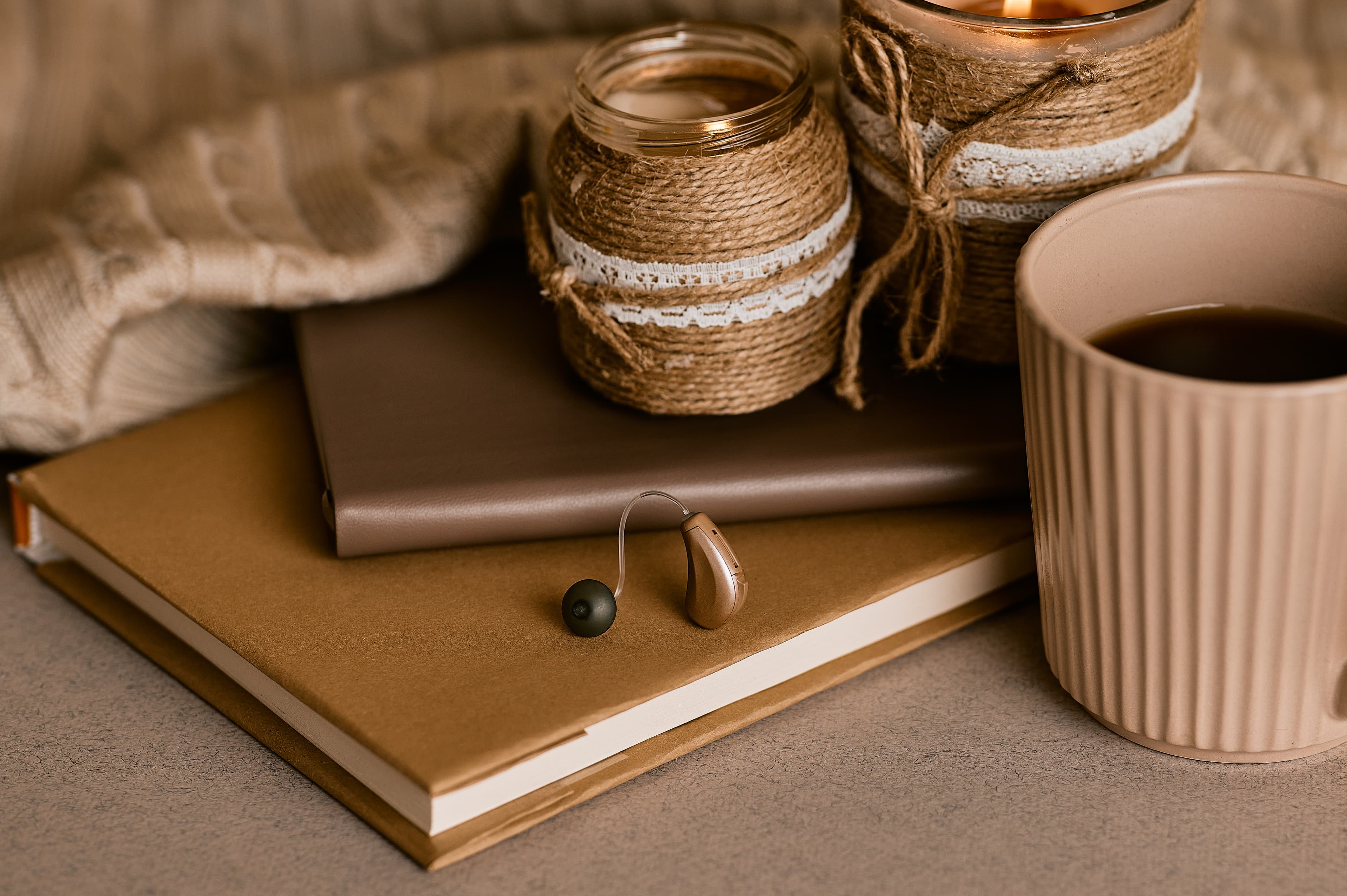 Meditation journal with ritual objects